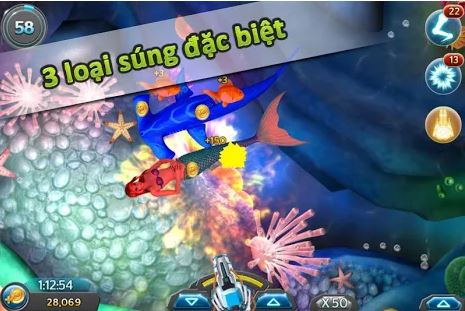 Tải Game bắn cá ăn xu 3D Fishing Hunt trên HĐH Android 2019